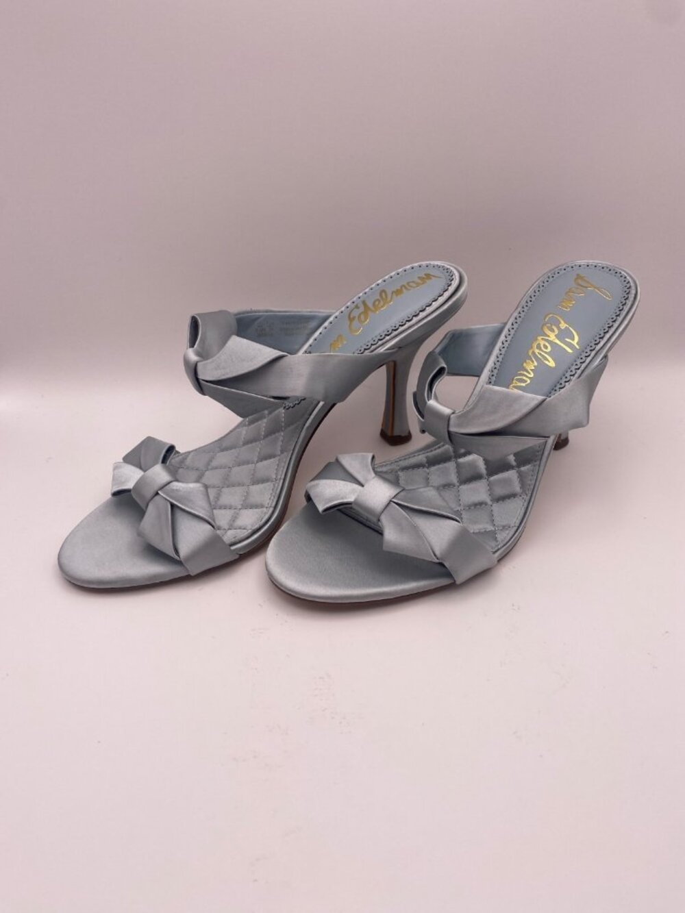 Sam Edelman Women's Jasmine Cape Blue Slide Dress Heel Sandals Sz 8.5